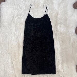 Victoria's Secret Black Velvet Dress